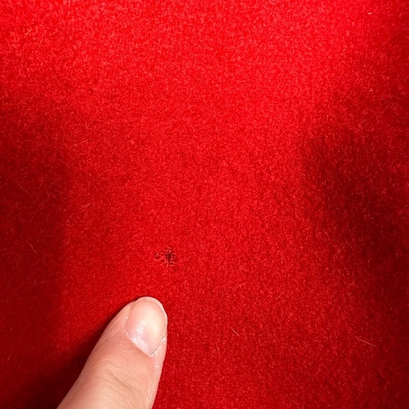 Woolrich Pea Coat Jacket Womens 10 Large Red Thick Wool VTG USA Classic - Picture 5 of 8